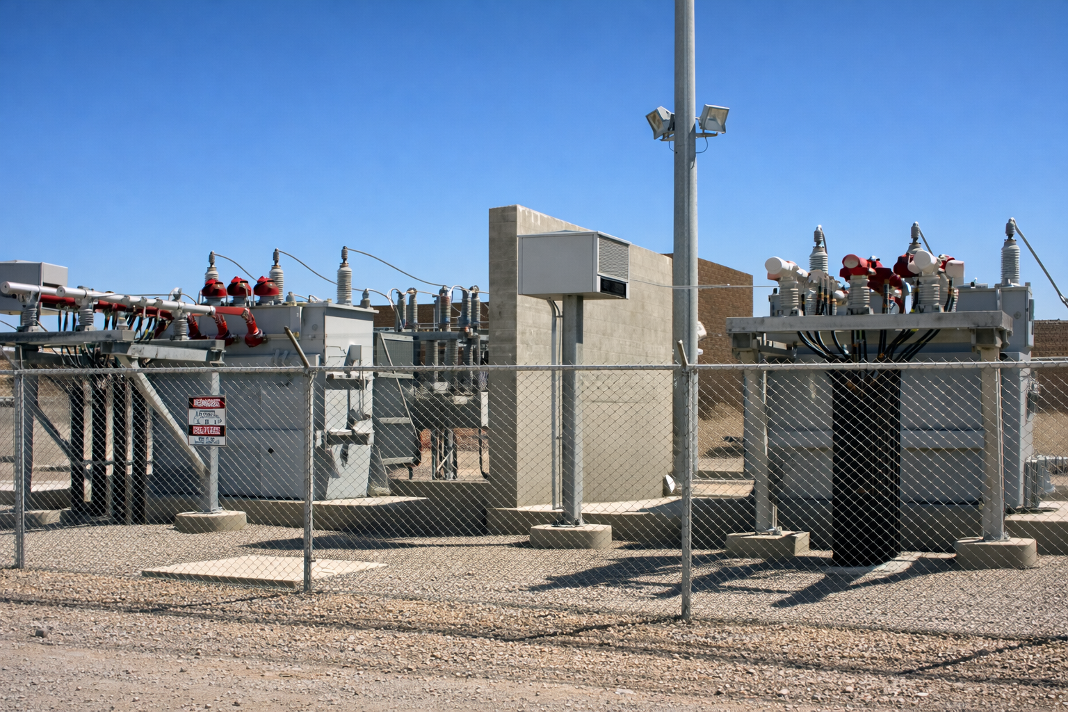 Typical distribution substation